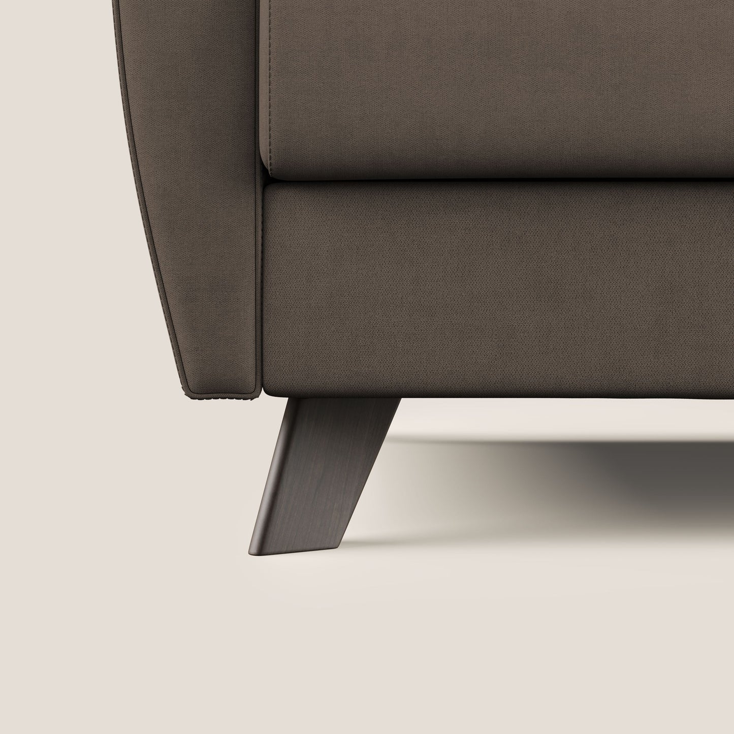 Callisto Divano letto matrimoniale in tessuto morbido impermeabile T02 marrone