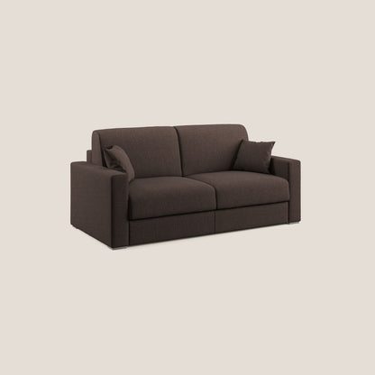 Best Divano letto matrimoniale in tessuto smacchiabile QuickClean T08 marrone