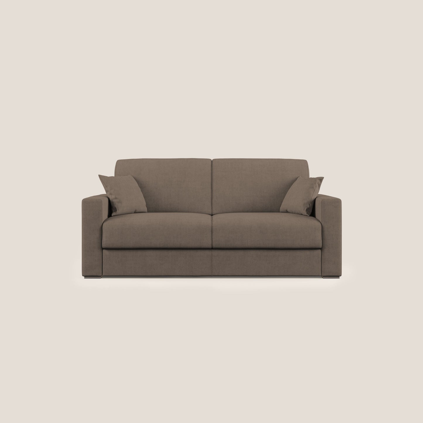 Best Divano letto matrimoniale in tessuto impermeabile T02 marrone