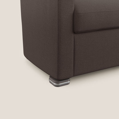 Cloe Poltroncina in tessuto smacchiabile con acqua QuickClean T08 marrone