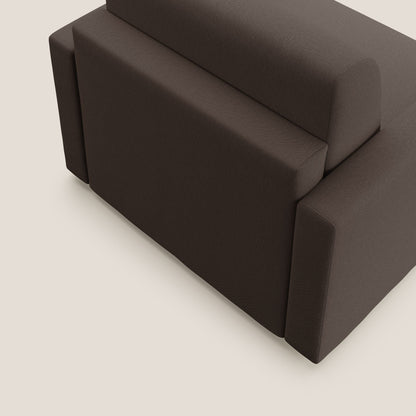 Chris poltrona letto in tessuto impermeabile T13 marrone