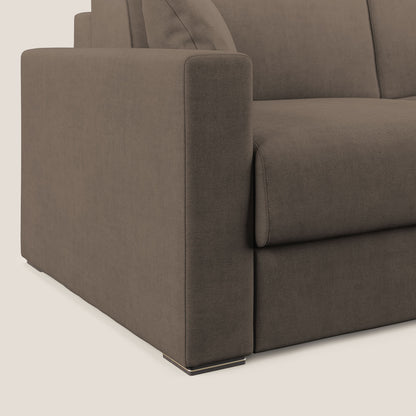 Best Divano letto matrimoniale in tessuto impermeabile T02 marrone