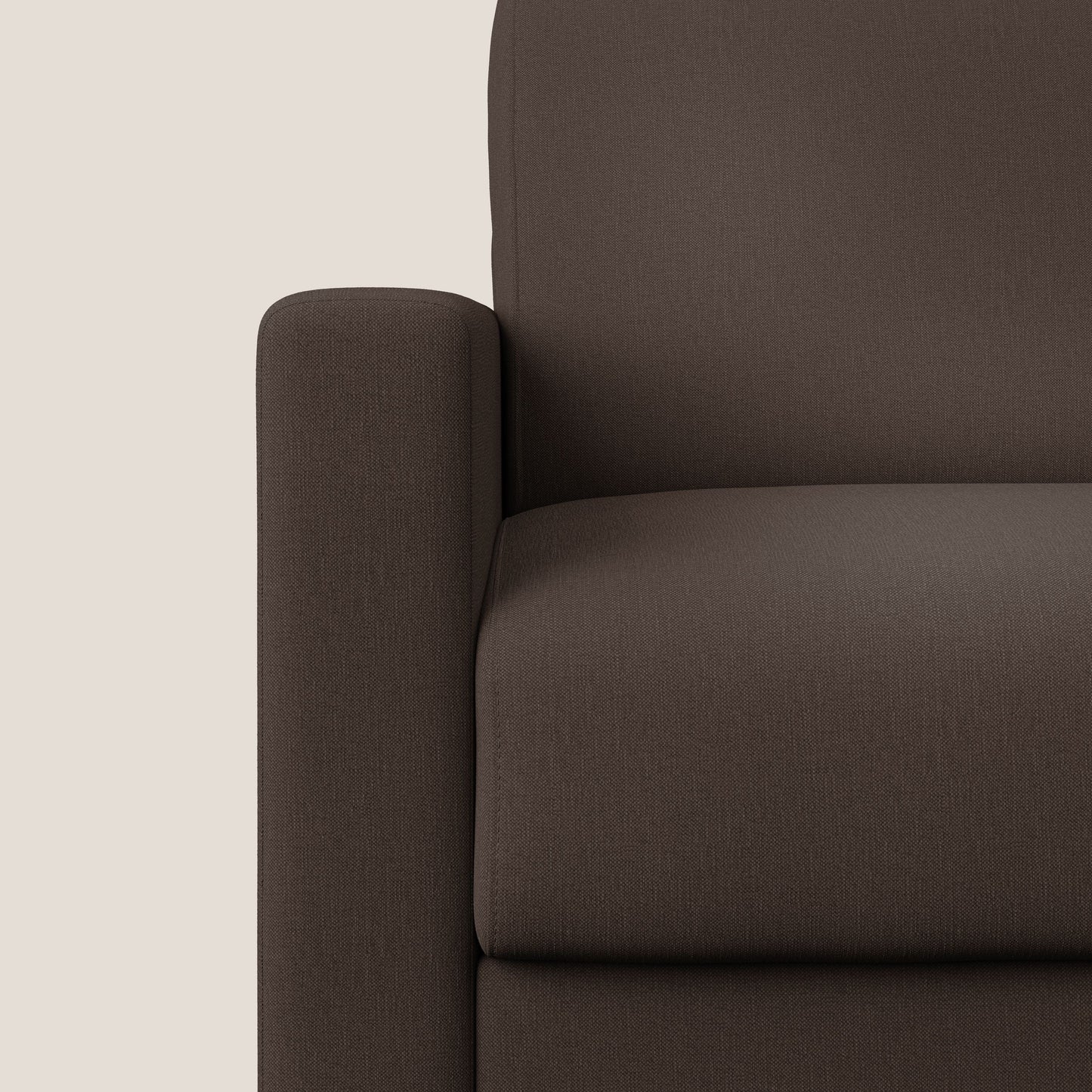 Chris poltrona letto in tessuto impermeabile T13 marrone