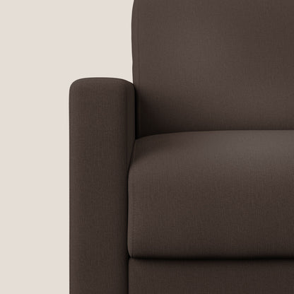 Chris poltrona letto in tessuto impermeabile T13 marrone