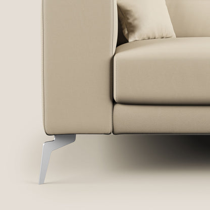 Blade Divano moderno con poggiatesta reclinabili in Ecopelle T04 panna