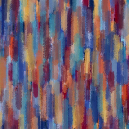 Collezione Brush-line cuscini a fantasie multicolor in velluto impermeabile rosso