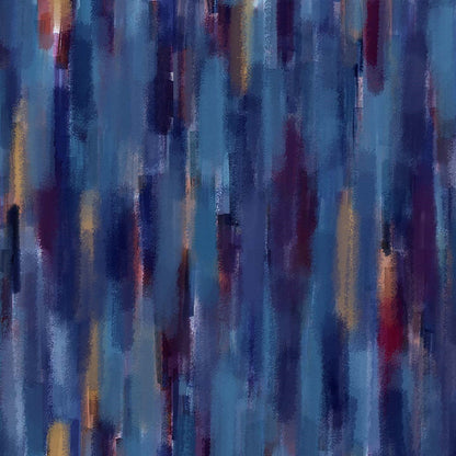 Collezione Brush-line cuscini a fantasie multicolor in velluto impermeabile blu