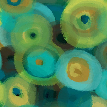 Brush-cicle collezione cuscini a fantasie multicolor in velluto impermeabile verde