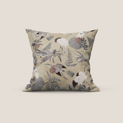 Cacadou elegante collezione di cuscini a fantasia in velluto impermeabile beige