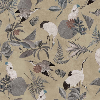 Cacadou elegante collezione di cuscini a fantasia in velluto impermeabile beige