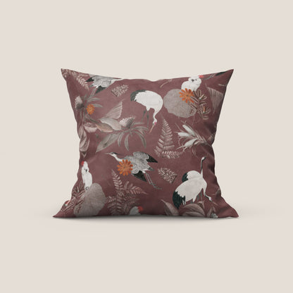 Cacadou elegante collezione di cuscini a fantasia in velluto impermeabile rosso