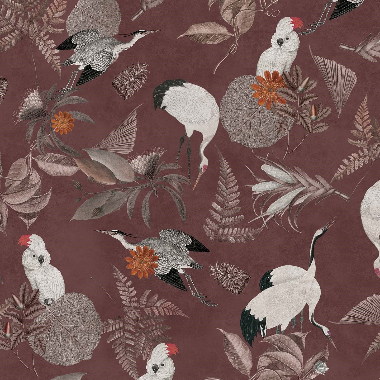 Cacadou elegante collezione di cuscini a fantasia in velluto impermeabile rosso