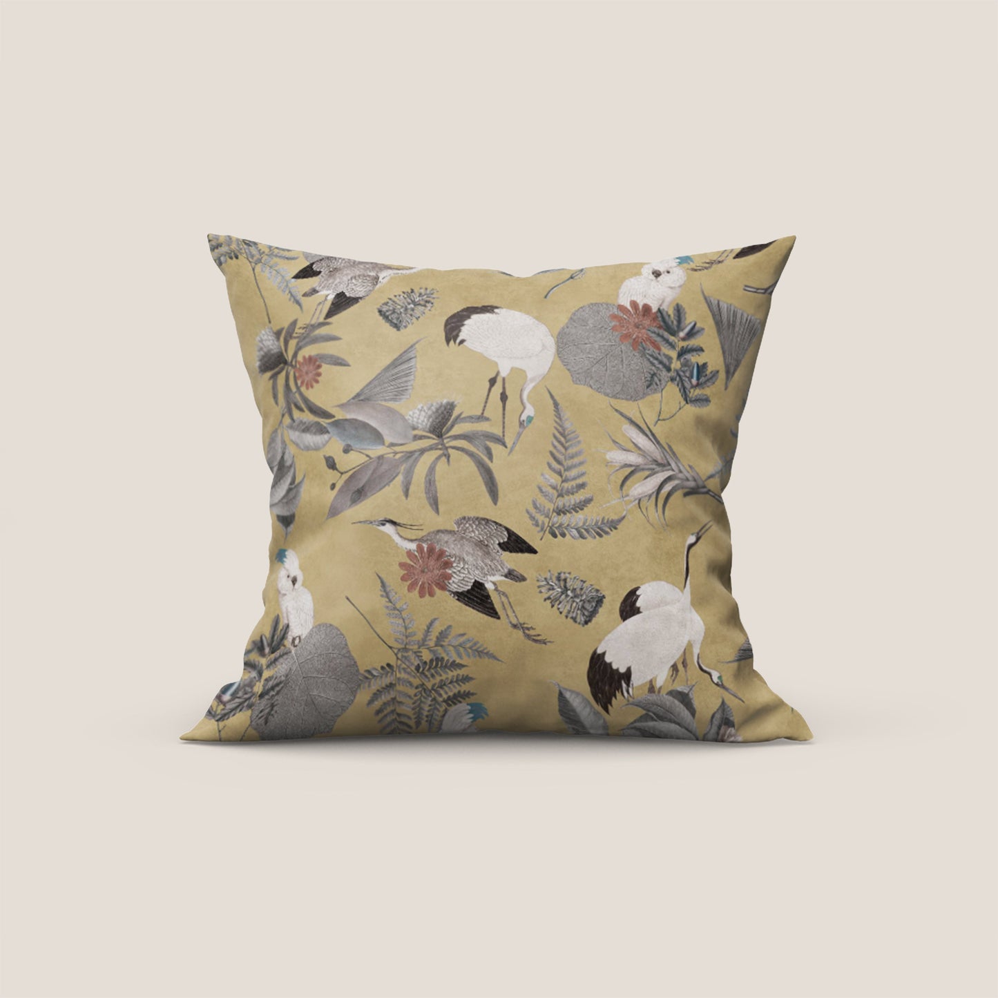 Cacadou elegante collezione di cuscini a fantasia in velluto impermeabile oro