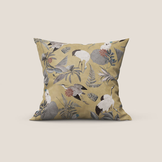 Cacadou elegante collezione di cuscini a fantasia in velluto impermeabile oro