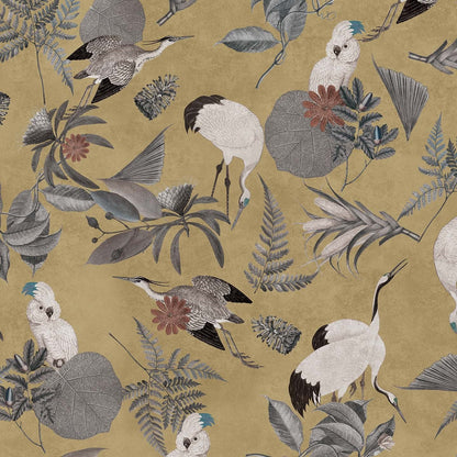 Cacadou elegante collezione di cuscini a fantasia in velluto impermeabile oro