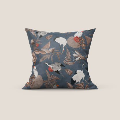 Cacadou elegante collezione di cuscini a fantasia in velluto impermeabile blu