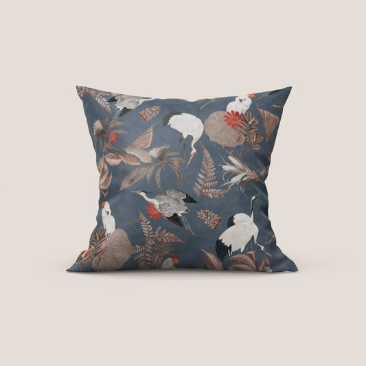 Cacadou elegante collezione di cuscini a fantasia in velluto impermeabile blu