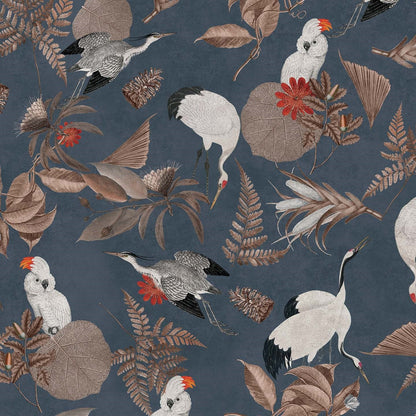 Cacadou elegante collezione di cuscini a fantasia in velluto impermeabile blu