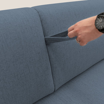 Duna Divano letto matrimoniale con materasso 20 cm in tessuto impermeabile T03 blu