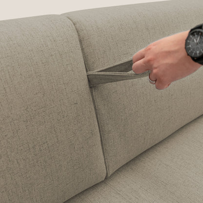 Duna Divano letto matrimoniale con materasso 20 cm in tessuto impermeabile T03 marrone