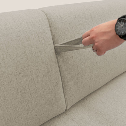 Duna Divano letto matrimoniale con materasso 20 cm in tessuto impermeabile T03 beige