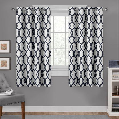 ATI Home Kochi Light Filtering Linen Blend Grommet Top Curtain Panel Pair