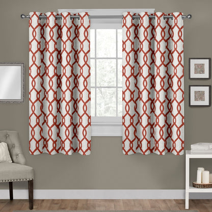 ATI Home Kochi Light Filtering Linen Blend Grommet Top Curtain Panel Pair