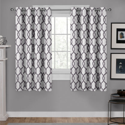 ATI Home Kochi Light Filtering Linen Blend Grommet Top Curtain Panel Pair