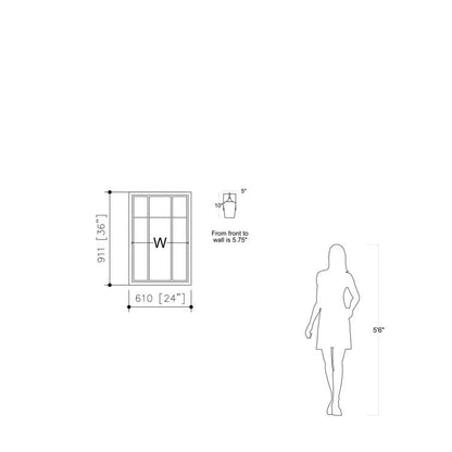 2-set Modern Farmhouse Sconce Glass Wall Lights with UL Certified