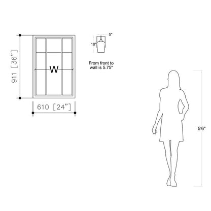 2-set Modern Farmhouse Sconce Glass Wall Lights with UL Certified