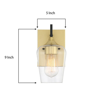 2-set Modern Farmhouse Sconce Glass Wall Lights with UL Certified