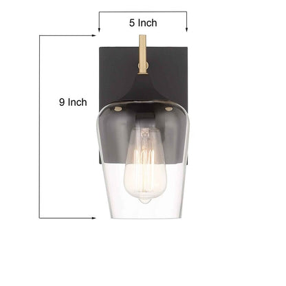 2-set Modern Farmhouse Sconce Glass Wall Lights with UL Certified