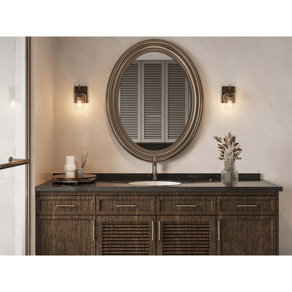 2-set Modern Farmhouse Sconce Glass Wall Lights with UL Certified