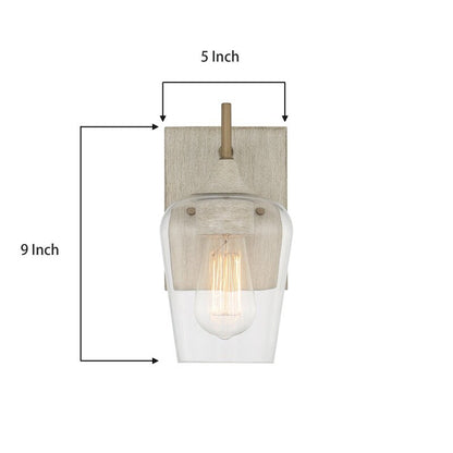 2-set Modern Farmhouse Sconce Glass Wall Lights with UL Certified