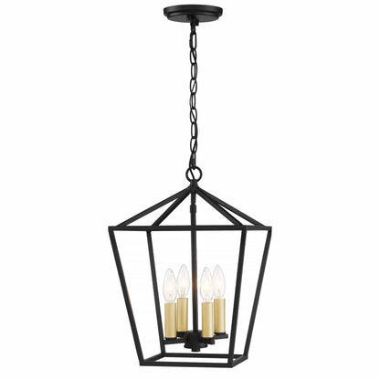 Finnick 4-light Modern Farmhouse Lantern Kitchen Island Pendant with UL Certified