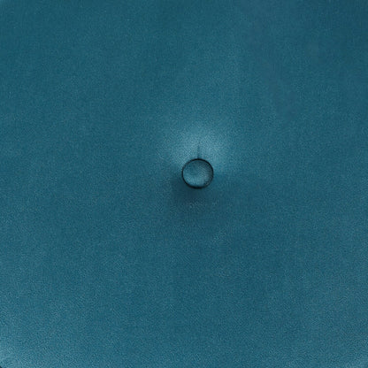 Adeco Adjustable Velvet Round Ottoman Swivel Vanity Stool Makeup Chair