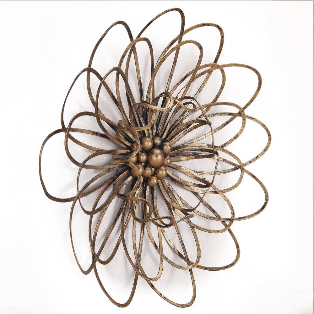 Flower Urban Design Metal Wall Decor