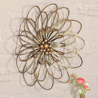 Flower Urban Design Metal Wall Decor