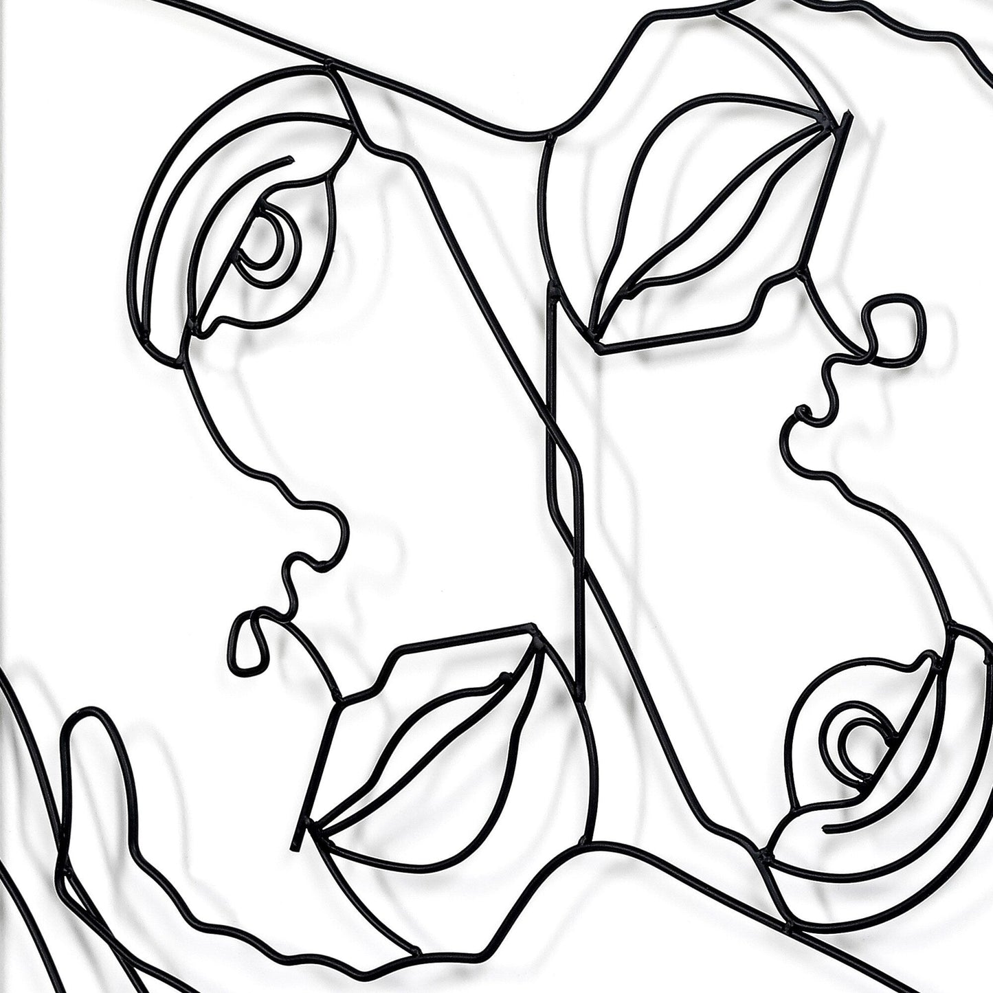 Adeco Metal Square Frame Wall Decor