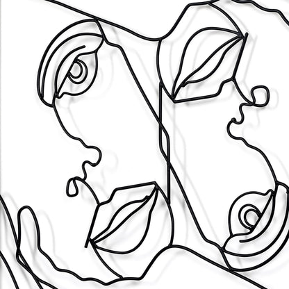 Adeco Metal Square Frame Wall Decor