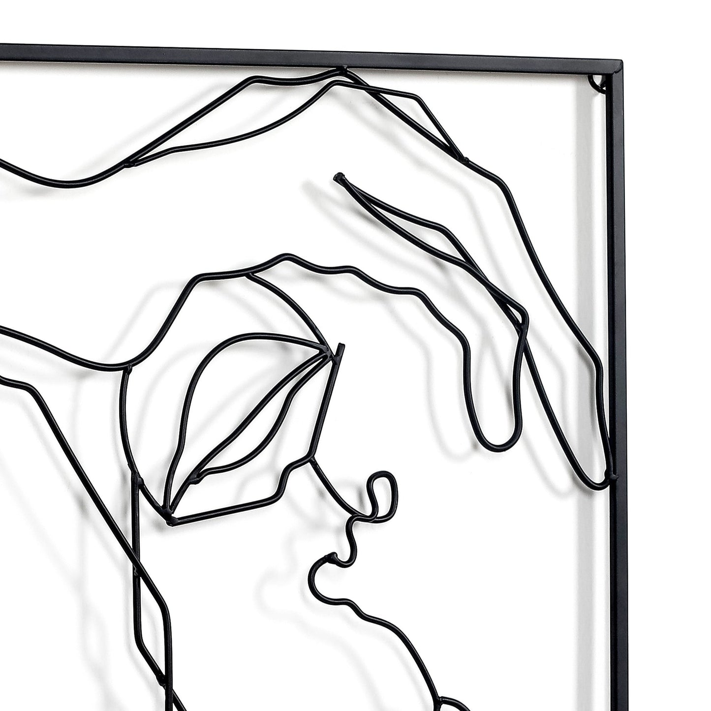 Adeco Metal Square Frame Wall Decor