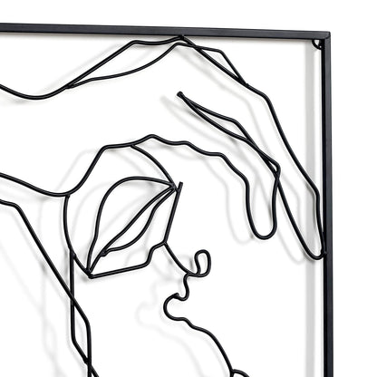 Adeco Metal Square Frame Wall Decor