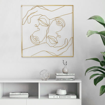 Adeco Metal Square Frame Wall Decor