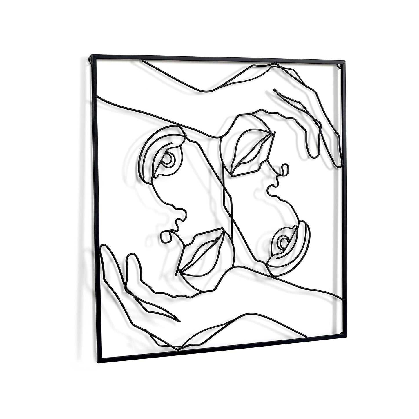 Adeco Metal Square Frame Wall Decor