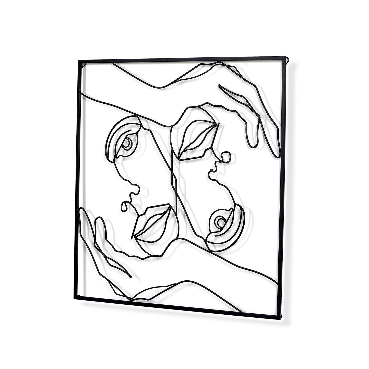 Adeco Metal Square Frame Wall Decor