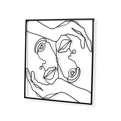 Adeco Metal Square Frame Wall Decor