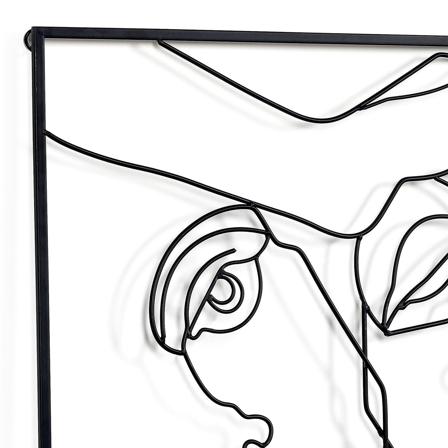 Adeco Metal Square Frame Wall Decor