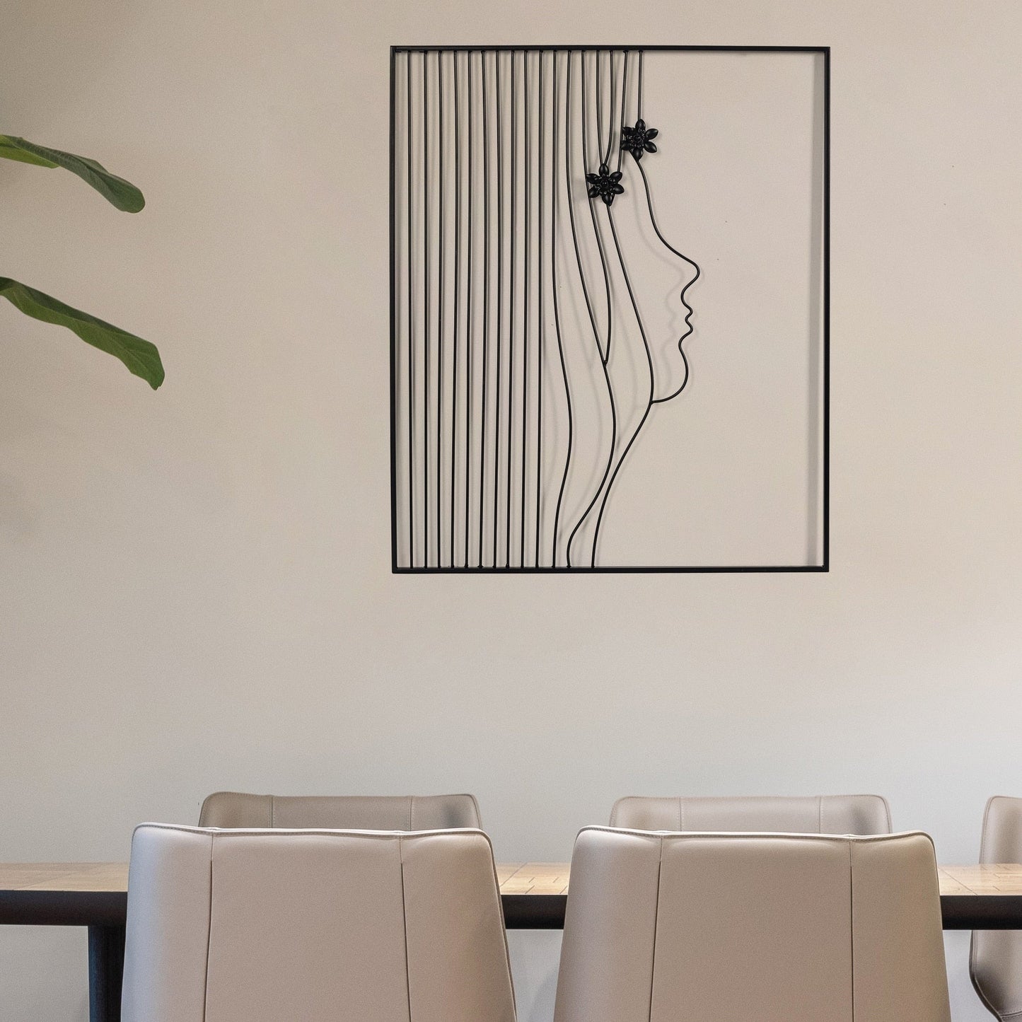 Adeco Metal Square Frame Wall Decor