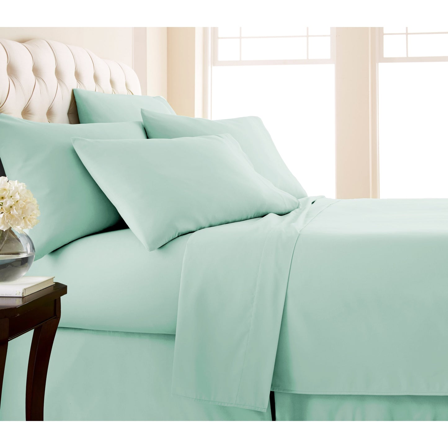 Adjustable Mattress Split King Ultra-Soft 7-piece Bed Sheet Set