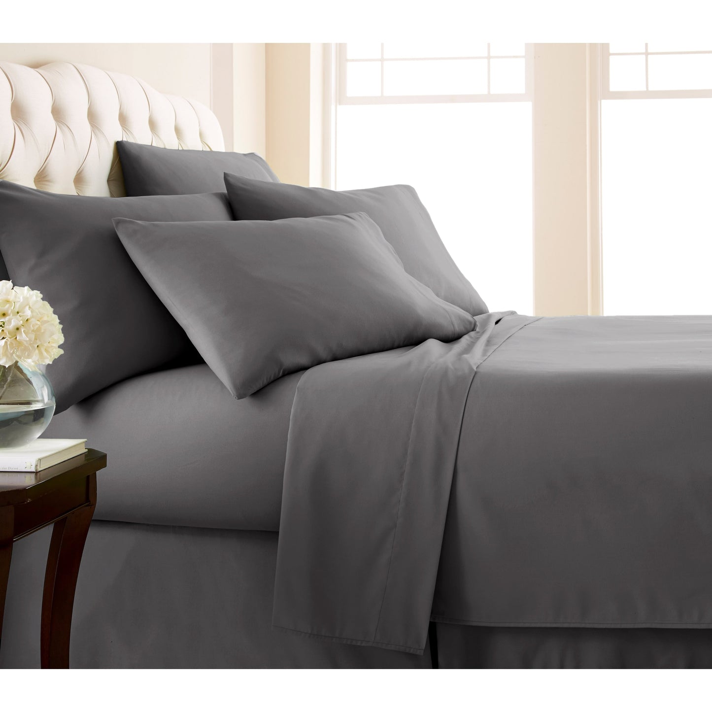 Adjustable Mattress Split King Ultra-Soft 7-piece Bed Sheet Set